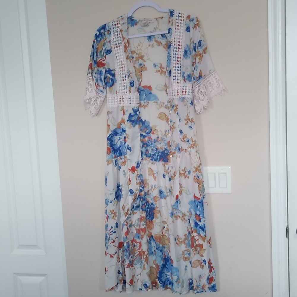 Women's high-low floral dress